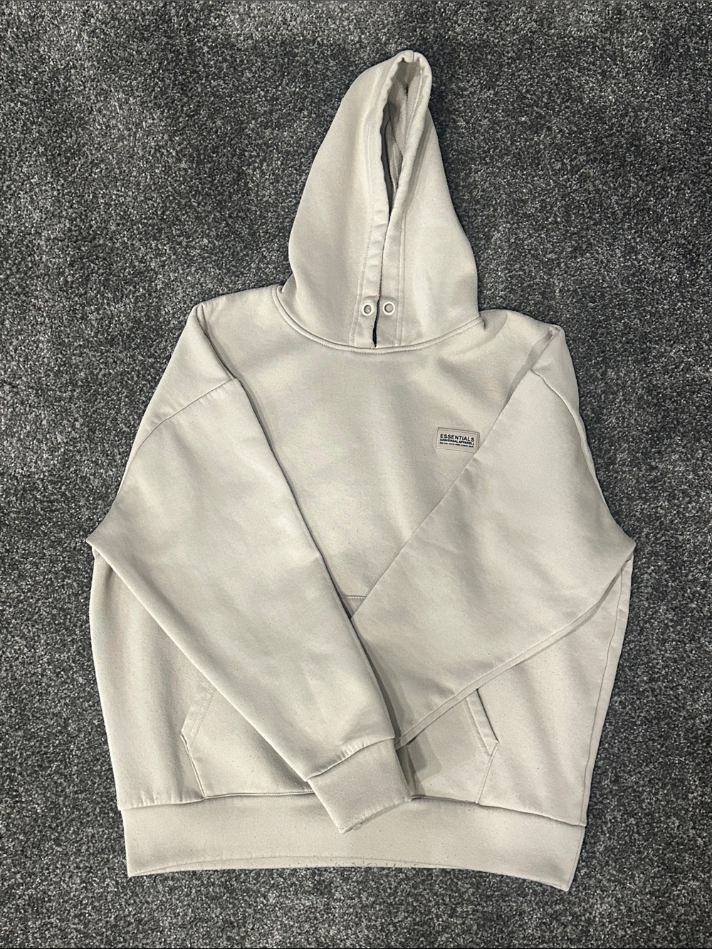 Essentials Men’s Tan Hoodie Pullover